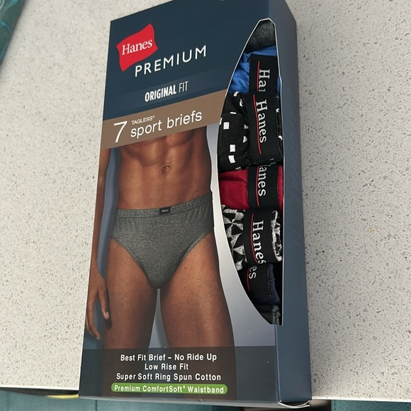 Hanes Premium Original fit sport Breifs 7 pack - Picture 7 of 11